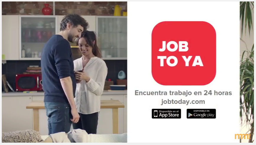 Anuncio de Job Today, la aplicación para encontrar trabajo